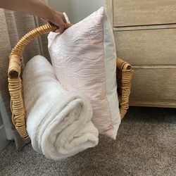 Wicker / Rattan / Boho Basket 