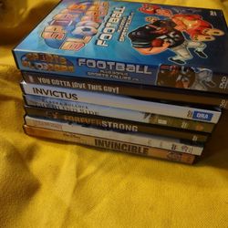 8 Sports Movies DVDs Work Great Will Not Separate