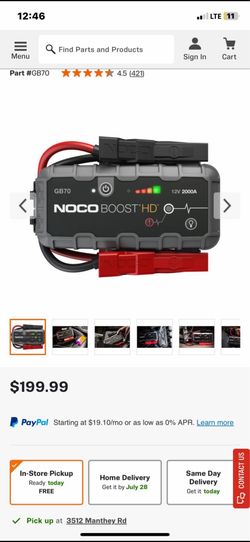 noco boost gb70 brand new in box best deal $100 half off
