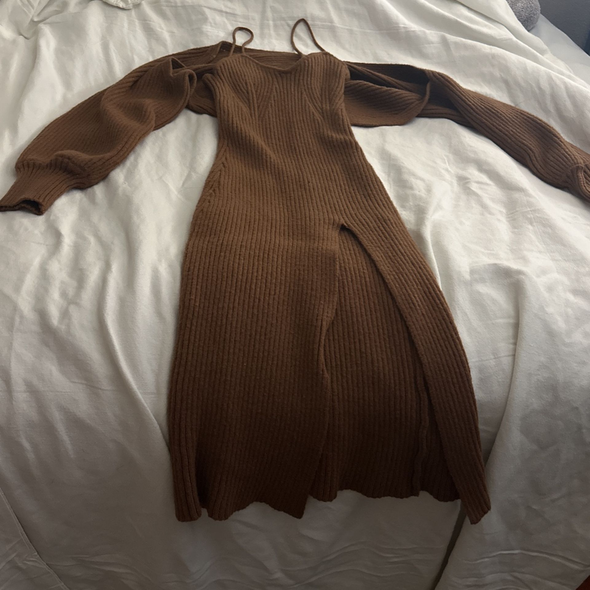 All brown Tik Tok Dress XL