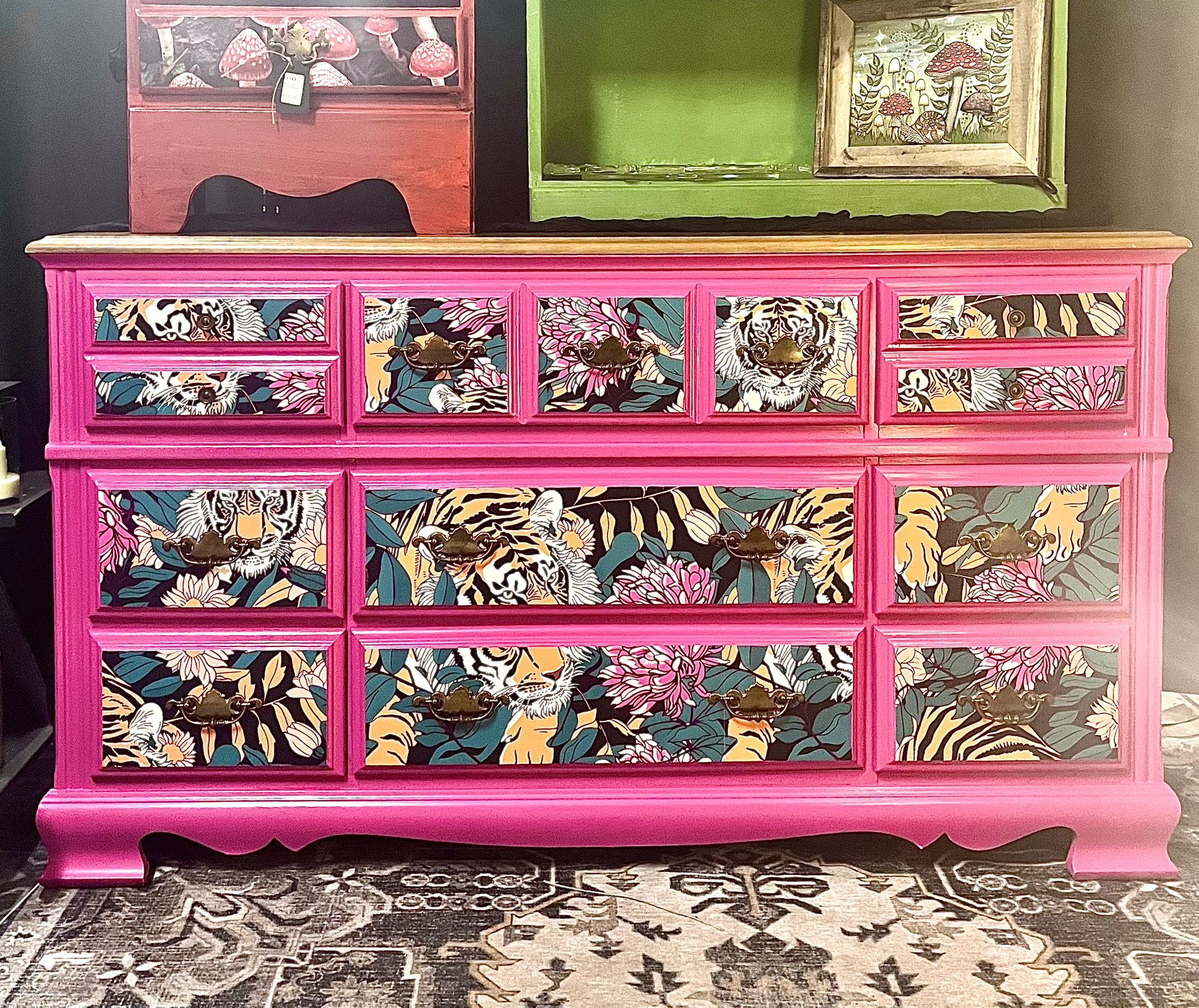 Hot Pink Dresser