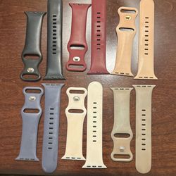  6 Pack Sport Bands Compatible with Apple Watch Band 38mm 40mm 41mm 42mm 44mm 45mm 49mm 46mm,Silicone Waterproof Strap Comp... More like this 6 Pack S