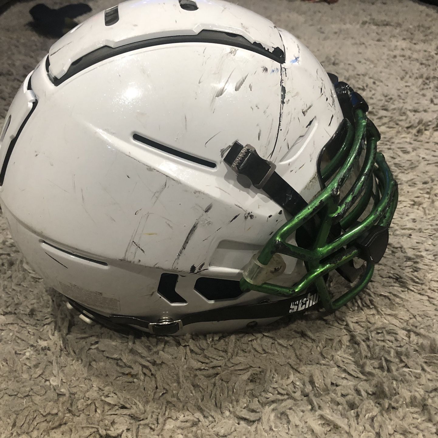 bandana football helmet Bandits #2! This mask features a twist on an iconic design, tied with the  bandit's signature playoff bandana. Such a blast to stitch with an  airbrush! 