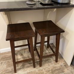 Wood Counter Height Bar Stools 
