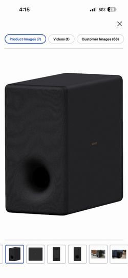 Sony - SA-SW3 200W Wireless Subwoofer - Black