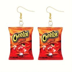 Crunchy Cheetos Dangle Earrings