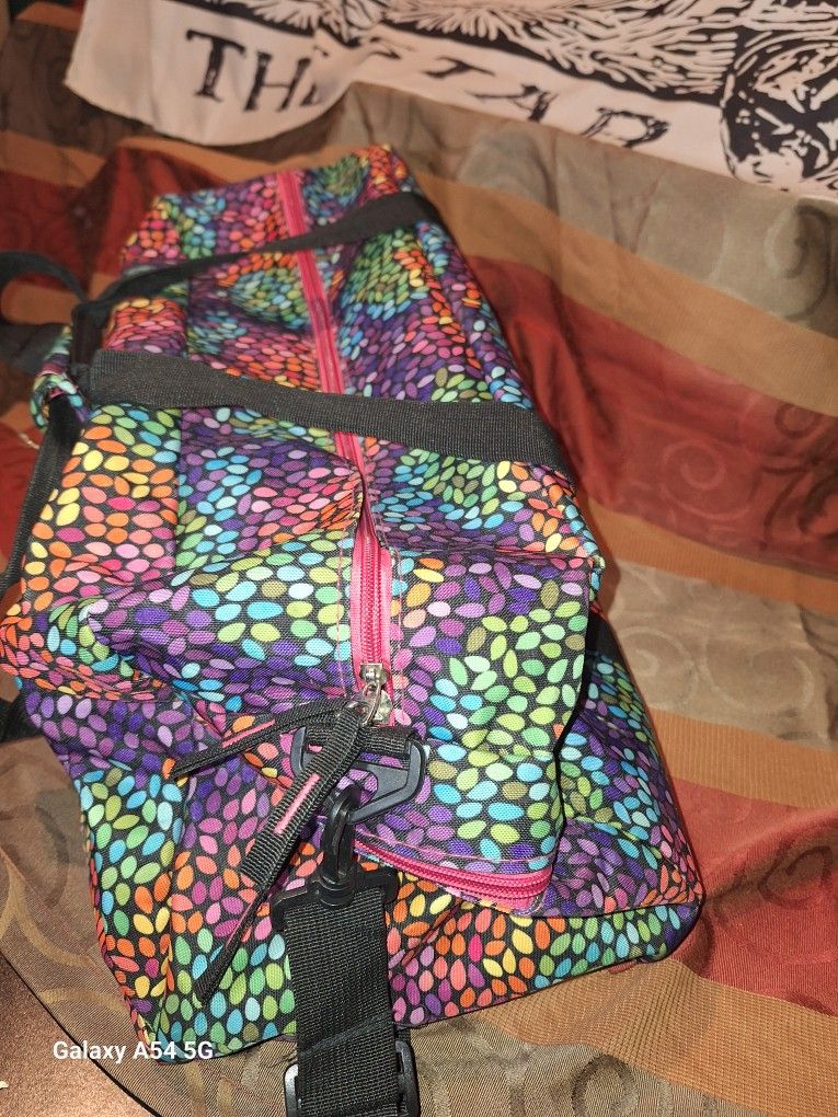 Rainbow Leopard Duffle