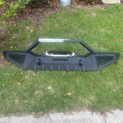 Oedro Steel Rhinolined Jeep Front Bumper