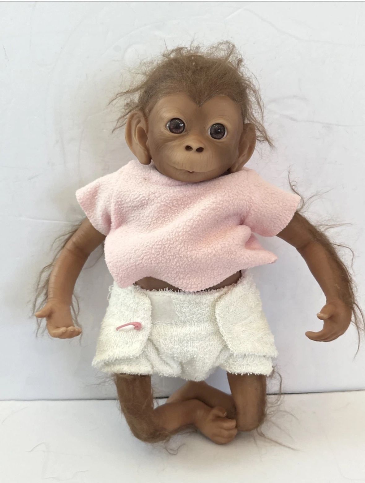 The Ashton-Drake Galleries 16 inch Realistic Newborn Baby Monkey Doll