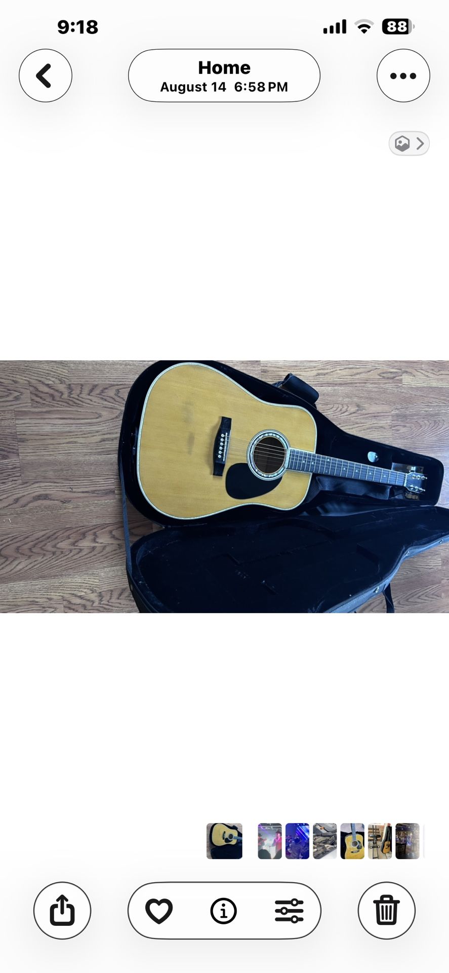 Or Best Offer Esteban acoustic-electric guitar.