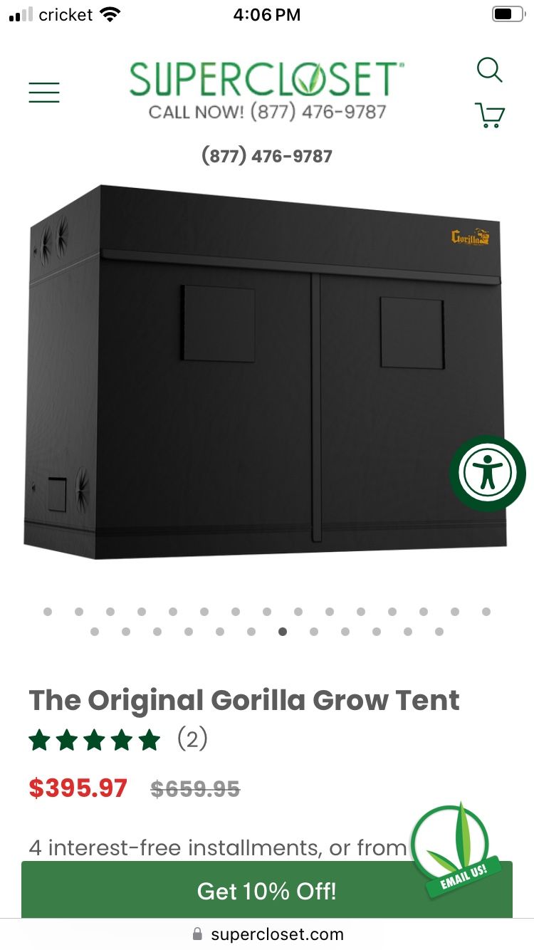 Gorilla Grow Tent $200