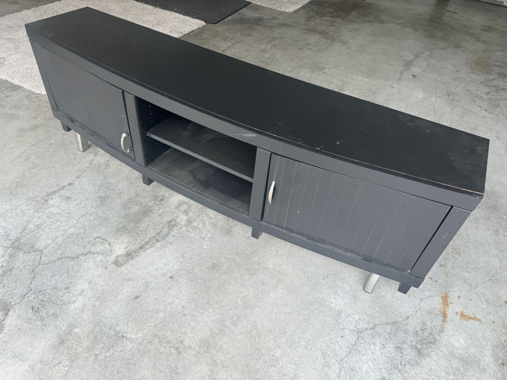 Large  Black Tv Stand  