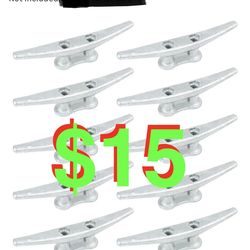 Boat Cleats 6Inch,Hot Dip Galvanized Cast Iron Dock Cleat, Rope Cleats for Deck Nautical Decor,Piers for Tying up Boats,(Hardware Not Included). 11-Pa