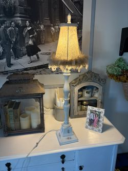 beautiful shabby chic tall Lamp