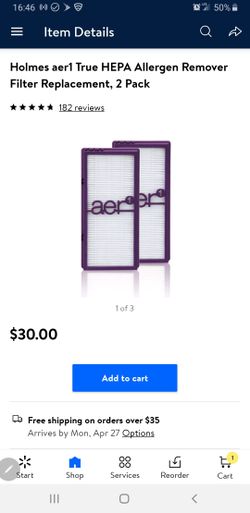 Holmes are1 True Hepa Allegen Remover