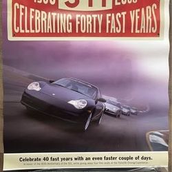 Porsche 911 “Celebrating Forty Fast Years” Anniversary Posters (1963–2003)