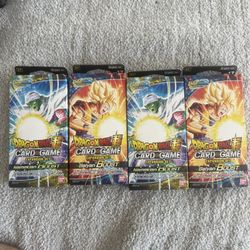Dragon Ball Super TCG Set of 4 x Expansion Set 17 & 18 Saiyan & Namekian Boost
