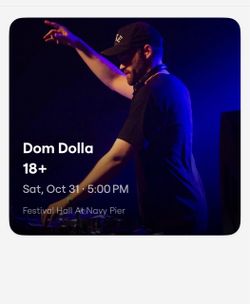 Dom Dolla Concert Ticket – Navy Pier Chicago