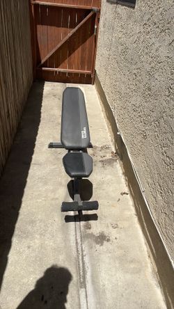 Fitness gear adjustable bench