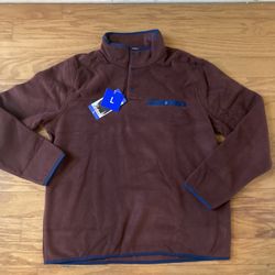 NWT 32 degrees men’s 1/4 snap pullover Size L