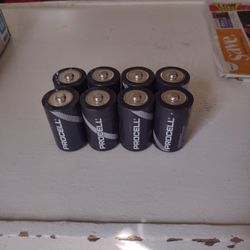 procell  D  batteries 