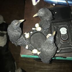 3 Raven Tea Light Holder