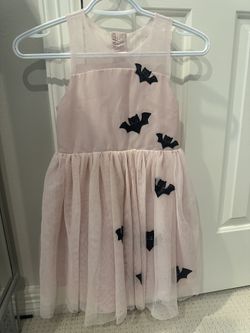 Beautiful H & M Fall Themed Pink Dress For Girls 7-8 Years 