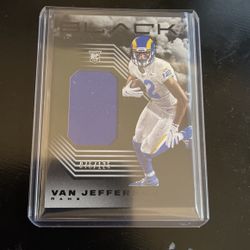 Panini Black RC Van Jefferson Patch Card