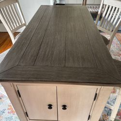 3 Piece Ashley Kitchen Island / Dining Table
