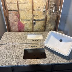 2 Granite Counter Tops Back Splash & Sinks