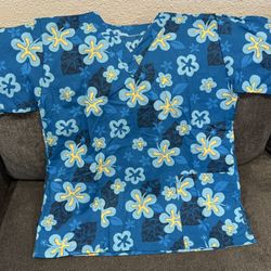 Floral Print Scrub Top- Size Small
