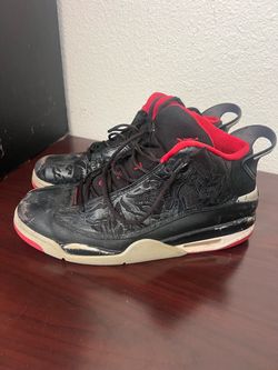 Air Jordan Dub Zero Bred Size 13 Basketball Shoes Sneakers Black Red Michael