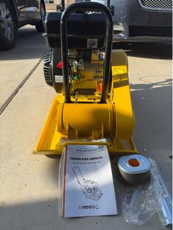 (NEW)🔥🔥🔥 CLEARANCE SALE/Plate Compactor 7HP with 212cc 5600 VPM Gas Engine, 22.1"x15.9"/KO-DLZ