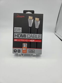 Rocketfish 8ft Premium HDMI Cable 4K HDR 18Gbps Ethernet NEW Unopened RF-HG08501