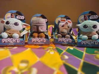 Star Wars Perch'd Shoulder Plush Set of 4