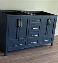 Oval Sink Vanity !CASE ONLY! NEED GONE