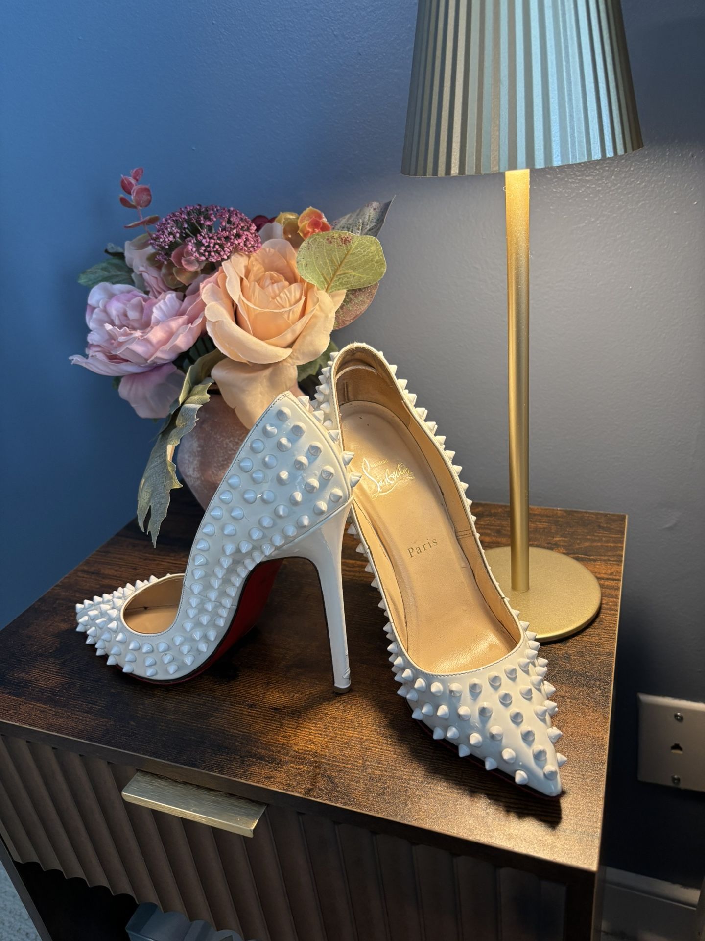 Spiked White Christian Louboutin’s