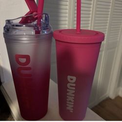 Two Dunkin’ Donuts tumblers 
