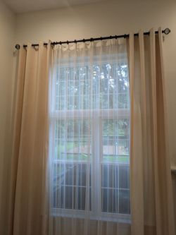 Curtain and rod set