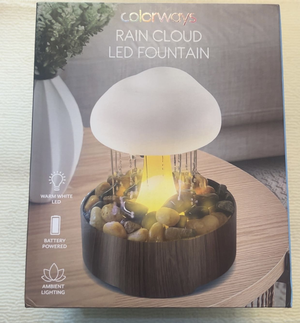 Colorways Rain Cloud LED Light Fountain