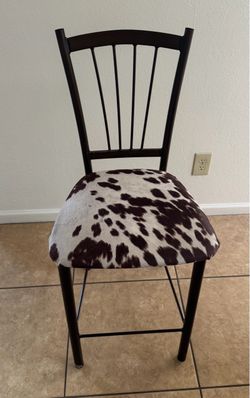 Cow print chair for sale
