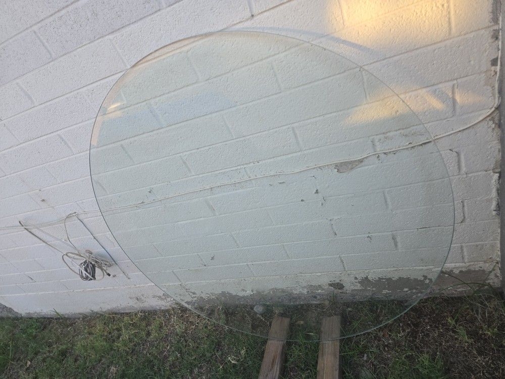 4' Round Patio Table Glass ○ 48" ○ Replacement Top