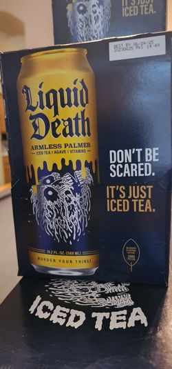 Liquid Death Armless Palmer Iced Tea Collectible Cans