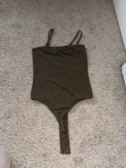 Green body suit size large very stretchy
