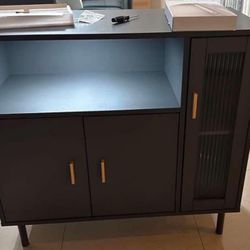 (NEW) Multifunctional Storage Cabinet with Glass