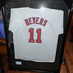 SIGNED Rafael Devers Red Sox Jersey w/ cert. of authenticity 