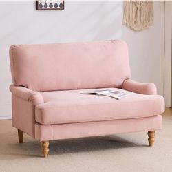 Oversized Pink Lounge Chair – Super Comfortable & Spacious