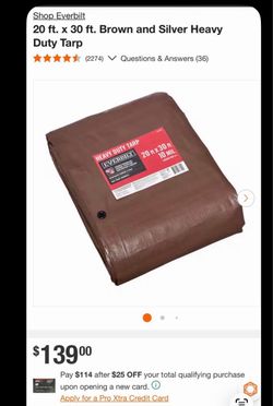 Heavy duty tarp