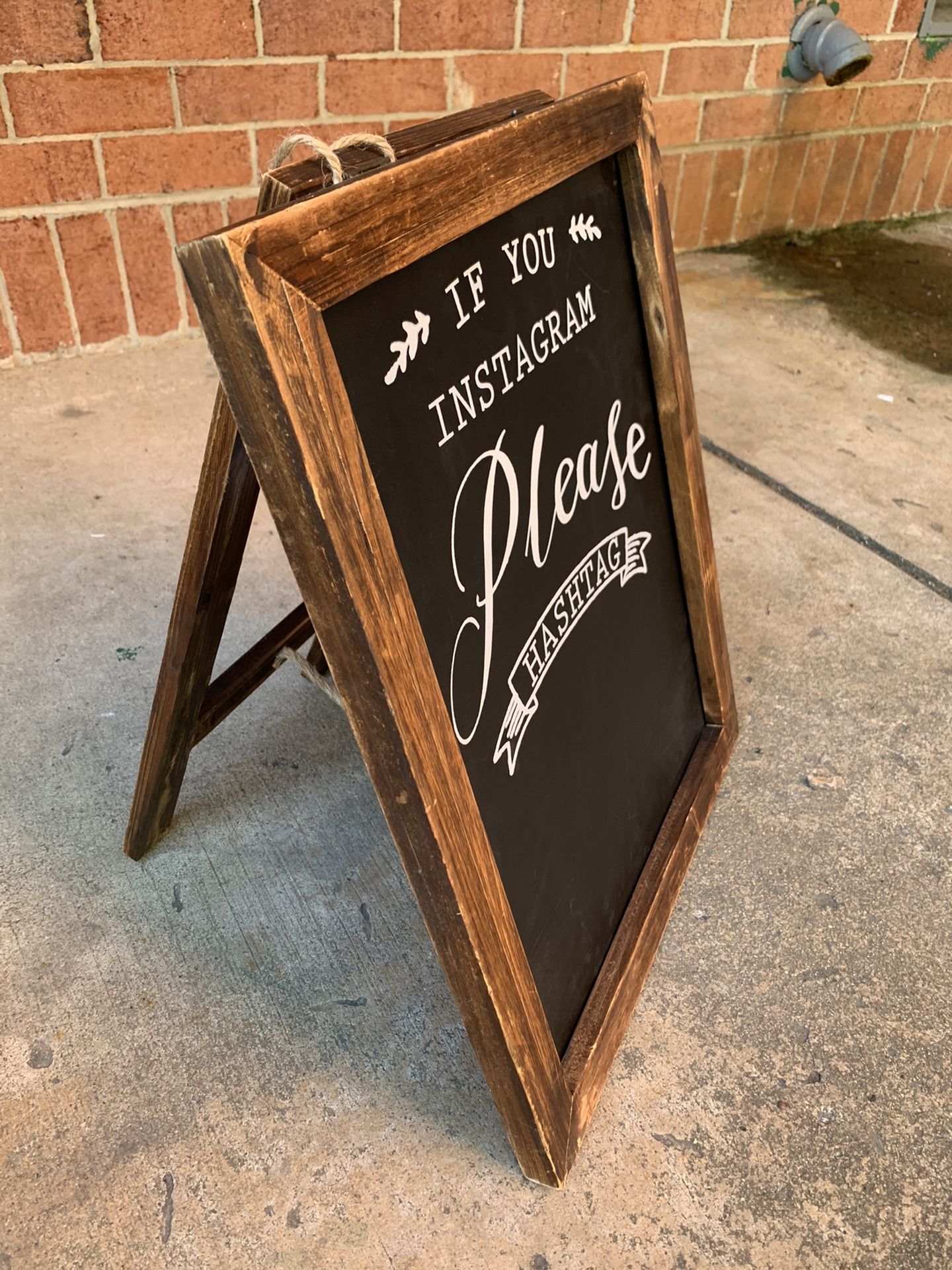 Decorative Chalkboard with Easel