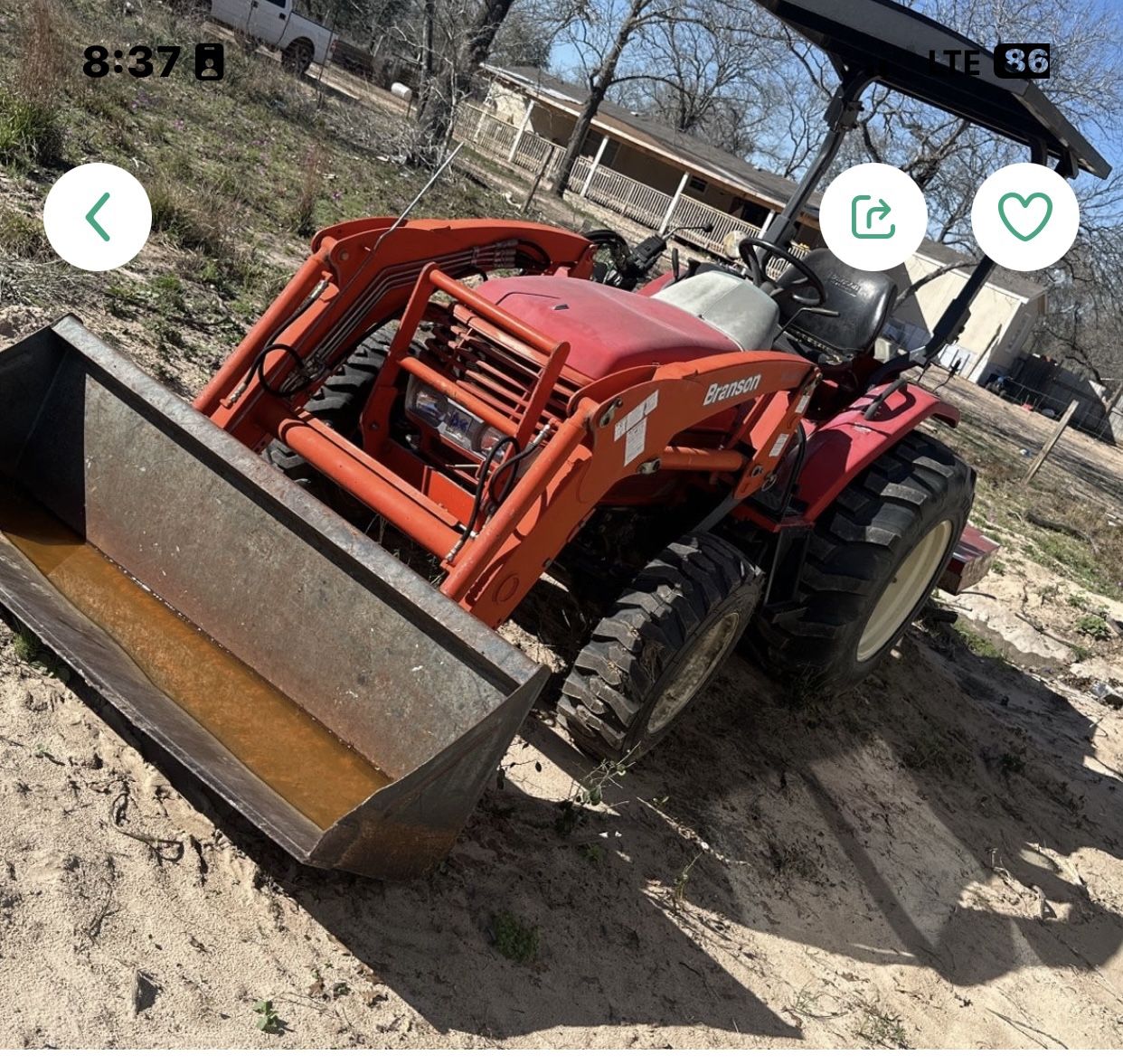 Tractor Branson For Sale As Is